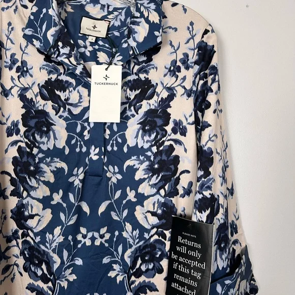 TUCKERNUCK Indigo Reflection Stretch Cotton Megan Dress - Picture 9 of 10